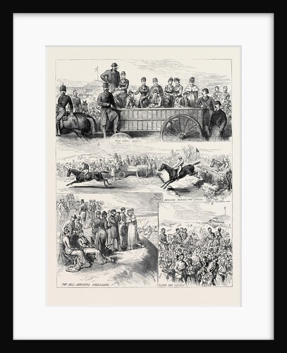 Sketches at the Regimental Steeplechases at Aldershott 1880 by Anonymous