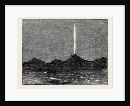 The Comet in the Southern Hemisphere As Viewed from the Wellington in Queen Charlotte's Sound 1880 by Anonymous
