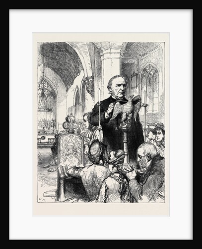 Mr. Gladstone Reading the Lessons at Hawarden Church 1880 by Anonymous