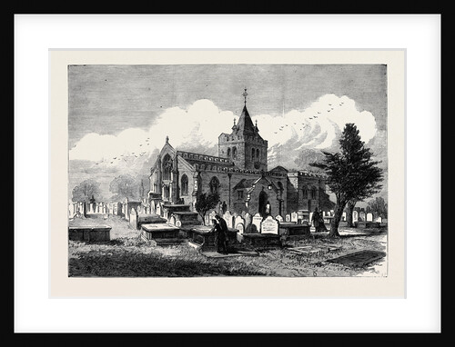 Hawarden Church 1880 by Anonymous