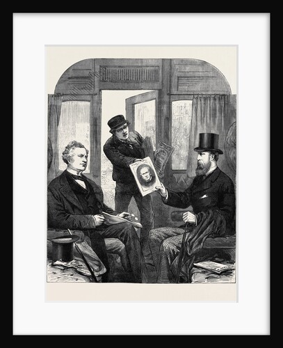 The Ministerial Crisis: A Sketch at the Great Western Railway Station Paddington Friday April 23 1880 by Anonymous