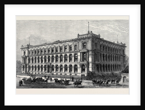 The Agricultural Museum Berlin Where the International Fisheries Exhibition is Held Germany 1880 by Anonymous