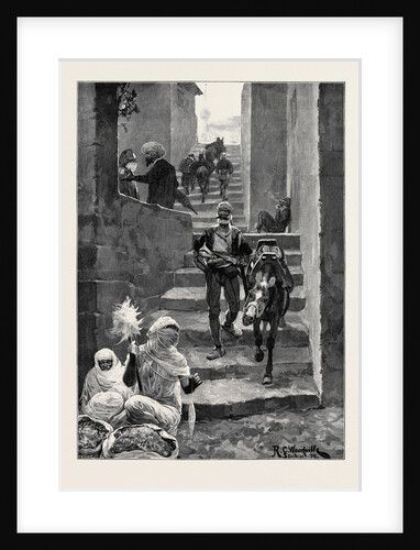 Sketches in Albania: A Street Scene in Scutari 1880 by Anonymous