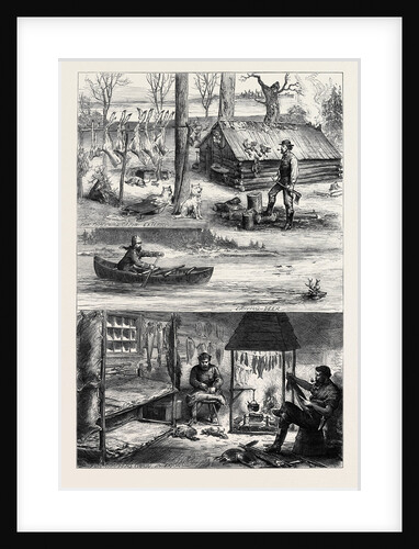 Fur Trappers in the Backwoods of Canada 1880 by Anonymous