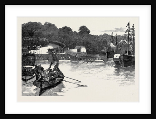 The Royal Visit to Cornwall: The Prince and Princess of Wales on the River Fal 1880 by Anonymous