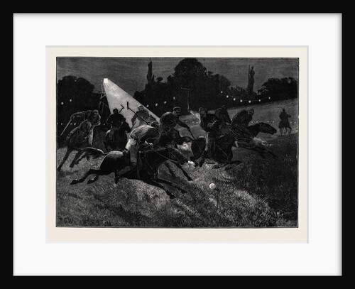 Polo Match by Electric Light at the Ranelagh Club 1880 by Anonymous