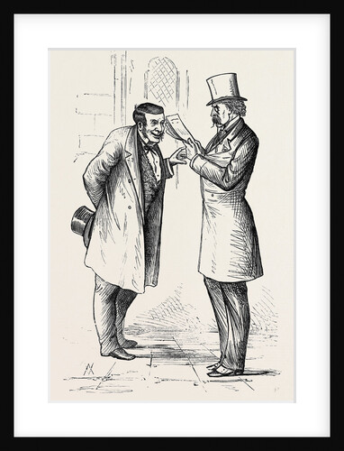Parliamentary Sketches: In the Lobby: Hot Water. 1880 by Anonymous
