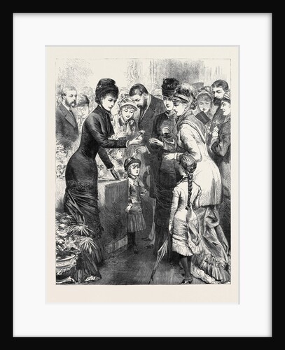The Princess of Wales Selling Flowers at the Bazaar for the Kensington Industrial and Training Girls' School 1880 by Anonymous