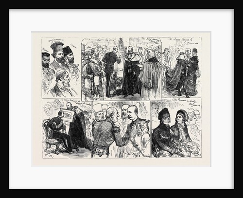 Sketches at the Presentation of Address to the King of Greece by the Corporation of London 1880 by Anonymous