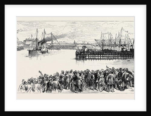 The Prince of Wales at Holyhead: View of the New Dock from the Clock Tower 1880 by Anonymous