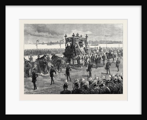 Funeral of the Empress of Russia at St. Petersburg: The Funeral Procession 1880 by Anonymous
