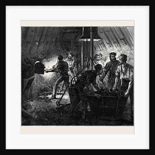 Life on Board a Troop Ship: The Stokehole 1874 by Anonymous