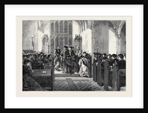 Confirmation by the Bishop of London at the Brompton Hospital for Consumption 1874 by Anonymous