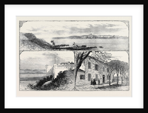 The Island and Fort of St. Marguerite the Prison of Ex-Marshal Bazaine 1874 by Anonymous