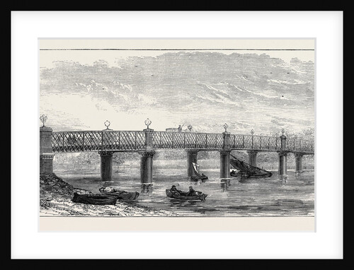 New Bridge Over the Thames at Wandsworth 1874 by Anonymous