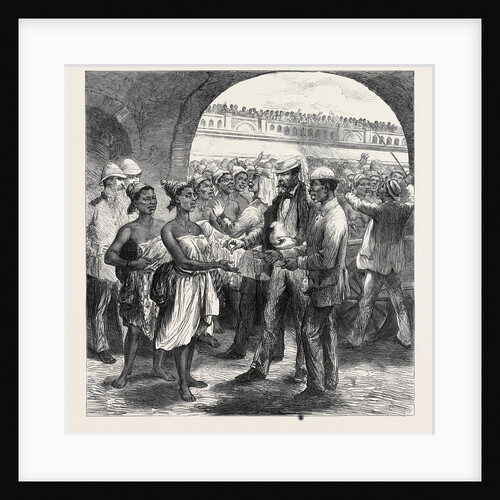 The Ashantee War: Paying the Fantee Women Carriers at Cape Coast Castle 1874 by Anonymous