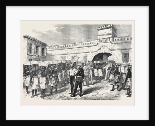 The Ashantee War: Women Leaving Cape Coast Castle with Provisions for the Troops 1874 by Anonymous