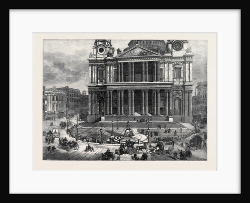 West Area of St Paul's Churchyard London 1874 by Anonymous