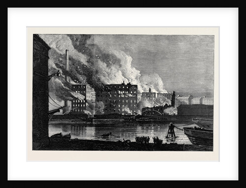 Burning of Messrs. A. And P. Tod's Flour Mills Leith 1874 by Anonymous