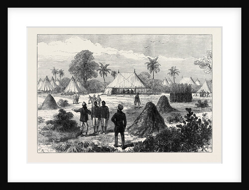 The Ashantee War: Captain Glover's Headquarters at Addah 1874 by Anonymous