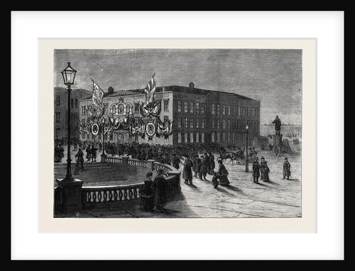 The British Embassy at St. Petersburg Illuminated for the Duke of Edinburgh's Marriage Russia 1874 by Anonymous