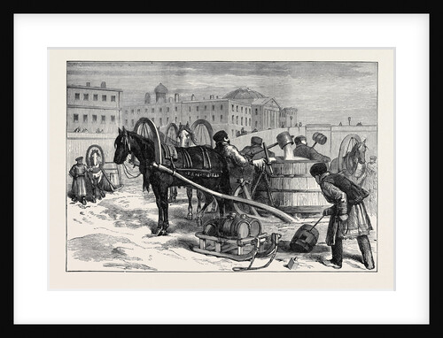 Taking Water from the Neva at St. Petersburg Russia 1874 by Anonymous