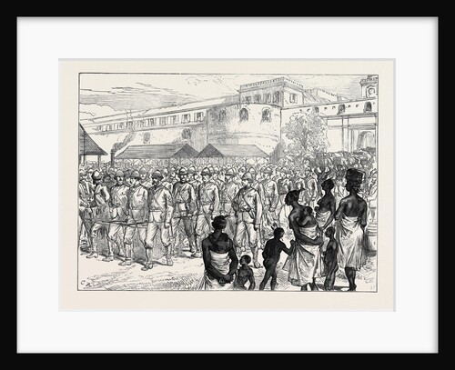 The Ashantee War: British Troops Leaving Cape Coast Castle for the Front 1874 by Anonymous