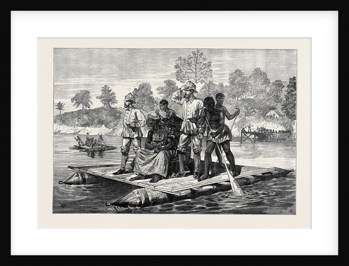 The Ashantee War: Ashantee Ambassadors Crossing the Prah 1874 by Anonymous