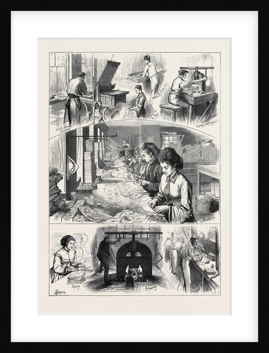 The Manufacture of Valentines 1874 by Anonymous