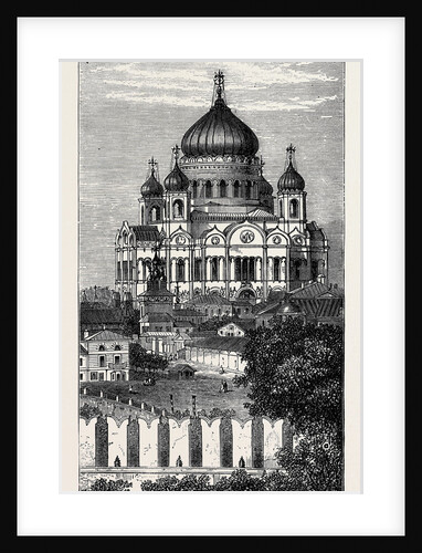 Moscow: The Church of the Saviour Russia 1874 by Anonymous