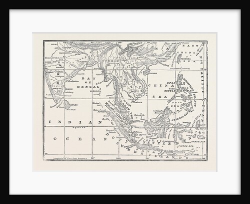 Map of the Strait of Malacca 1874 by Anonymous