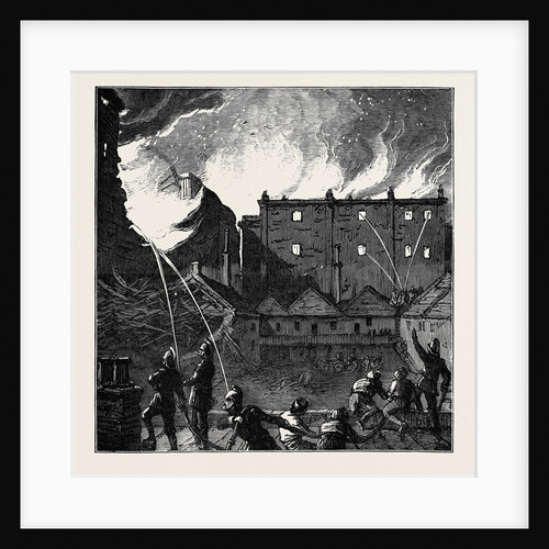 The Burning of the Pantechnicon: The Fire Seen from the Roof of Rice's Stables London 1874 by Anonymous