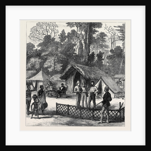 The Ashantee War: Newspaper Correspondents' Quarters in the Camp at Prah-Su 1874 by Anonymous