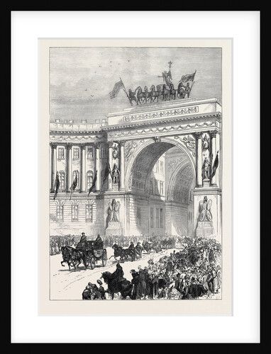 Arrival of the Emperor of Austria at St. Petersburg Russia 1874 by Anonymous