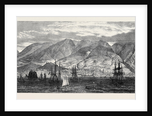 The Bay and Town of Funchal Madeira. 1874 by Anonymous