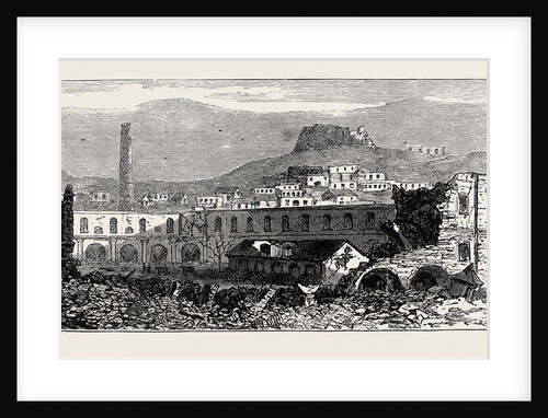 Carthagena after the Siege: Scene of Explosion of Artillery Park 1874 by Anonymous