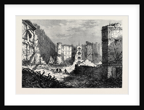 Ruins of the Belgrave Pantechnicon London 1874 by Anonymous