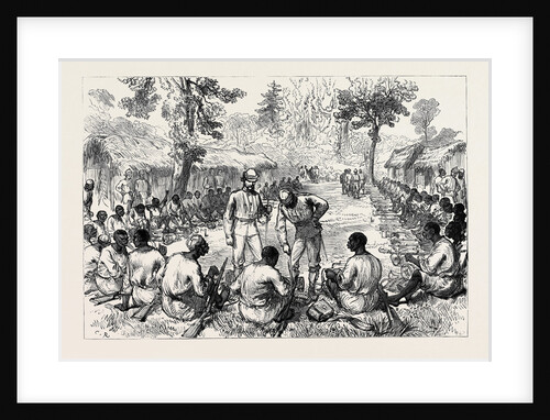 The Ashantee War: Counting and Inspecting Ammunition of the Bonny Men 1874 by Anonymous