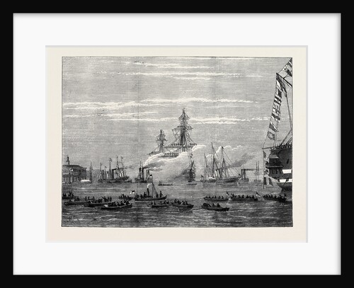 Arrival of the Duke and Duchess of Edinburgh: Arrival of the Victoria and Albert Yacht at Gravesend 1874 by Anonymous