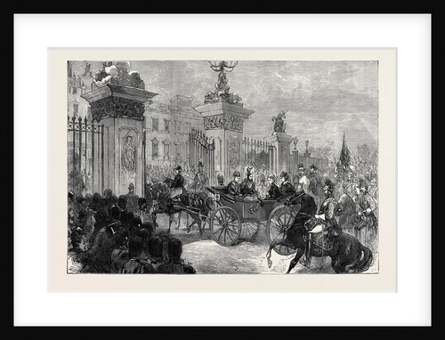 The Royal Entry Into London: The Procession at Buckingham Palace 1874 by Anonymous