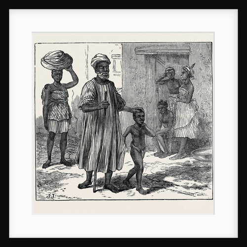 A Blind Beggar. Cape Coast Castle 1874 by Anonymous