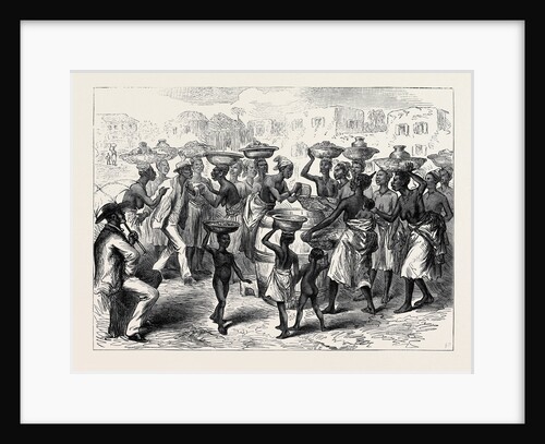 The Ashantee War: Selling Indian Corn in the Streets of Cape Coast Castle 1874 by Anonymous