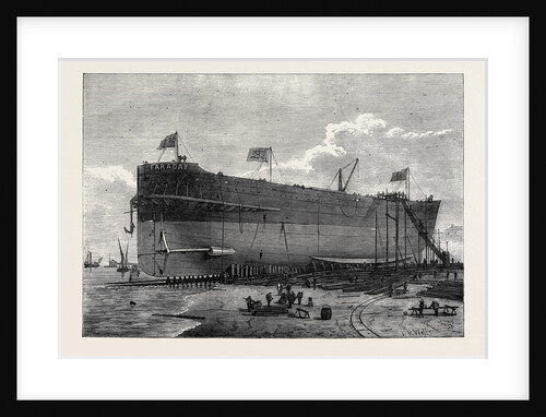 Launch of the Faraday Telegraph Cable Ship 1874 by Anonymous