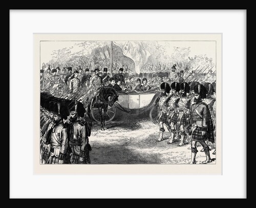 Review at Windsor of Troops from the Ashantee War: The 42nd Highlanders Marching Past the Queen 1874 by Anonymous