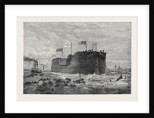 Launch of the German Frigate Kaiser at Poplar 1874 by Anonymous
