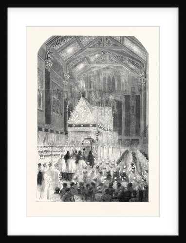 The Remains of the Late Earl of Shrewsbury Lying in State, in St. Peter's Chapel, Alton Towers, 1852 by Anonymous