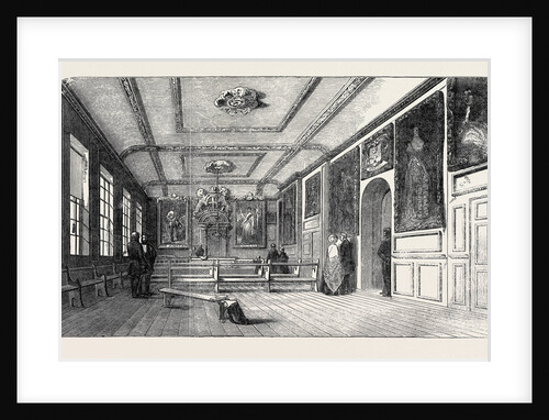 The Town-Hall, Windsor; with the Portraits of Her Majesty and His Royal Highness Prince Albert, 1852 by Anonymous