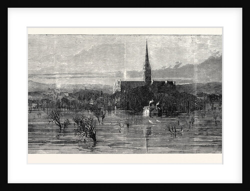 The City of Salisbury During the Recent Floods, 1852 by Anonymous