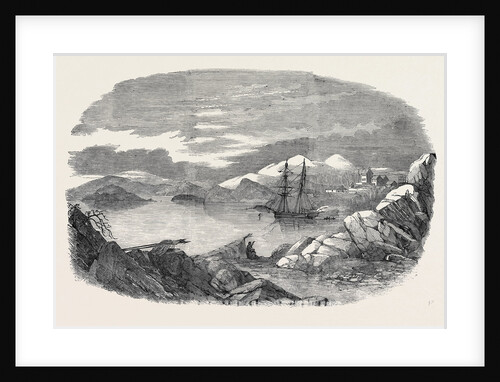 Fiskernoes, a Danish Settlement, in the South of Greenland, with the Isabel at Anchor by Anonymous