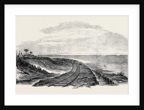 Railway Works, and Temporary Rails, Near Alexandria by Anonymous